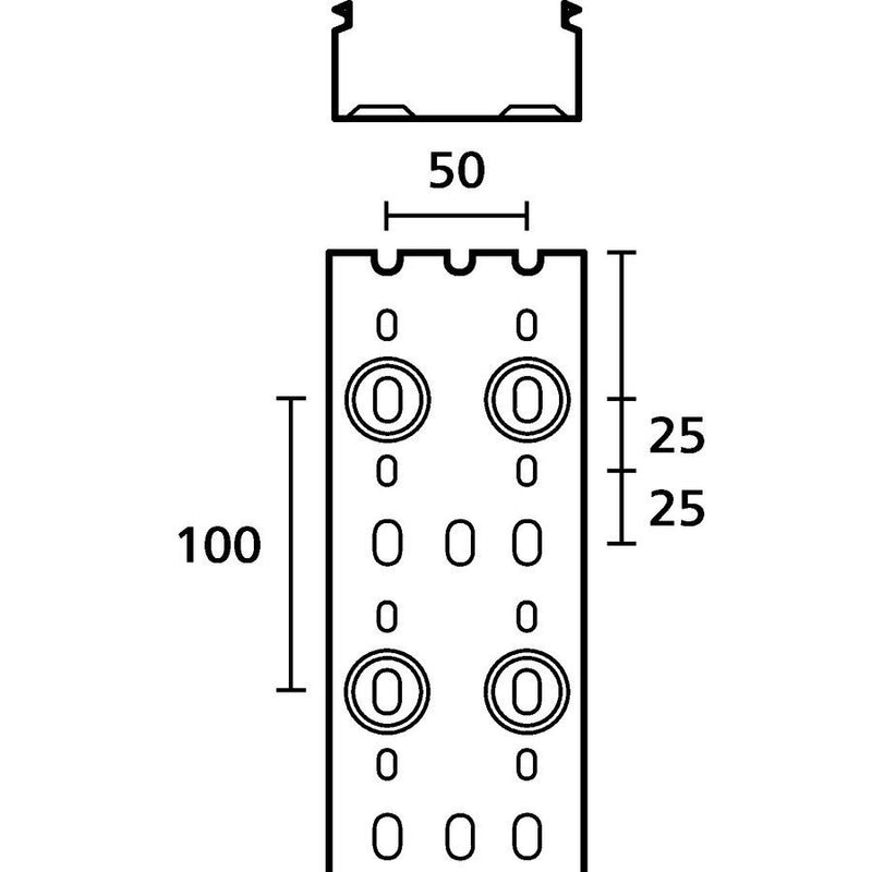 HellermannTyton - Verdrahtungskanal HTWD-PN-100X80 100x80mm, 2m PVC − 2 Meter