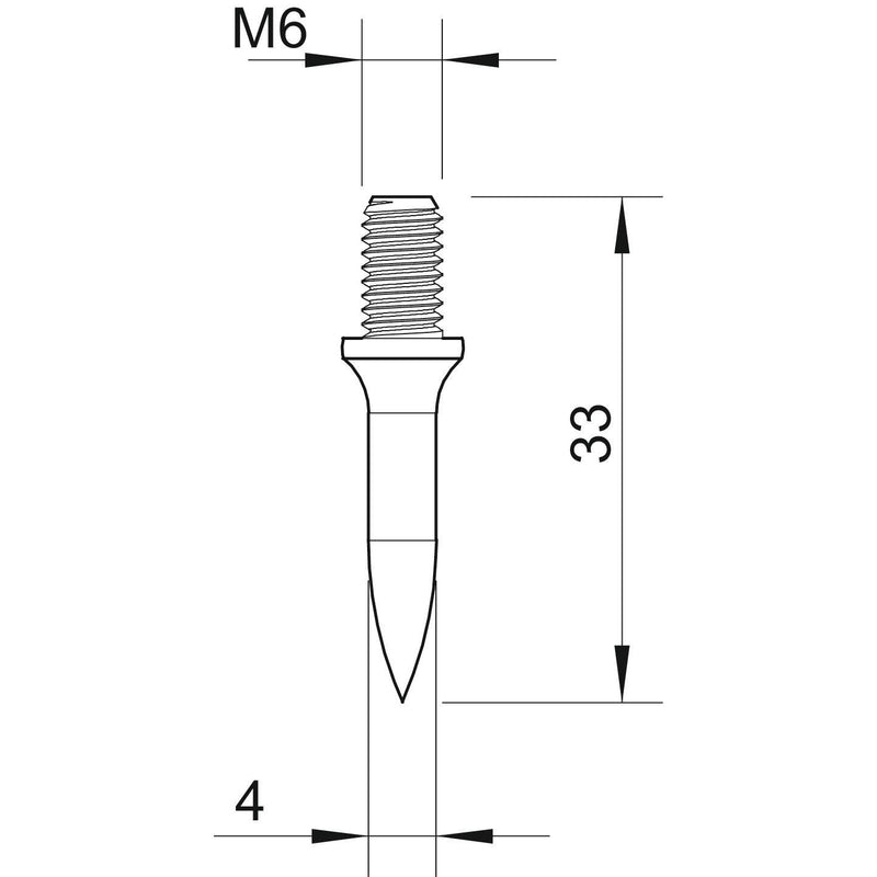 OBO Bettermann - Gewindedübel Einschlagdübel 903 25 G M6 L25mm galv. vz − 100 Stück