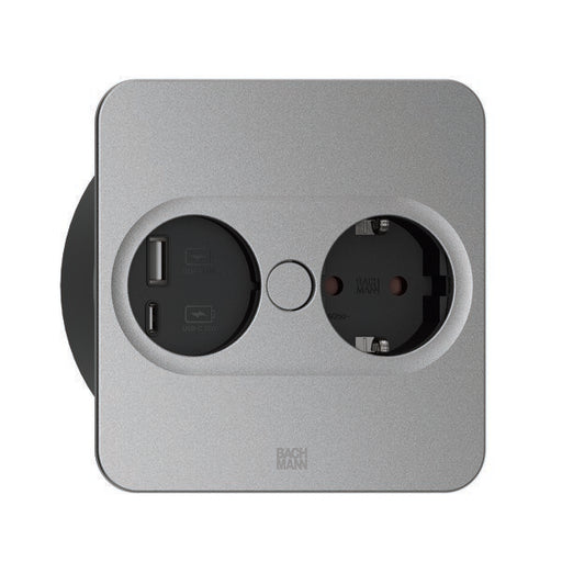 Bachmann - Multi-Tischsteckdose Steckdose TWIST 946.013 2 1xCEE7/3 1xUSB A/C