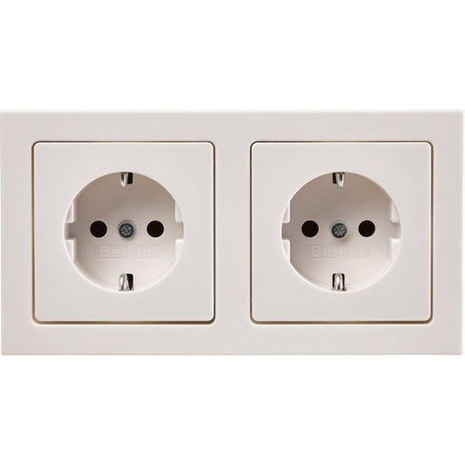 Berker - Steckdose Steckdosen-Kom SCHUKO 2f m 47206099 Ra Q.3 P-W