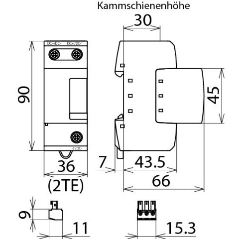 DEHN - Blitzstromableiter für Energietechnik Blitzstromableiter DSE M 1 242 FM koordiniert