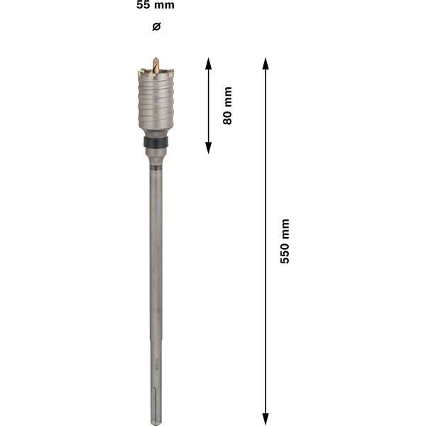 Bosch - Bohrkrone PRO SDS max-5 Bohrkrone, F00Y145193 einteilig 55 x 80 x