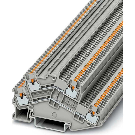 Phoenix Contact - Durchgangs-Reihenklemme Doppelstock-Klemme PTTBS 1,5/S 0,14-1,5qmm, grau