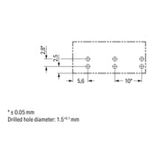 WAGO - Leiterplattensteckverbinder Stecker für Leiterplatten 770-853 3-polig,grau − 100 Stück