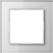 Jung - Abdeckrahmen Glasrahmen 1-fach aws AC 581 GL WW waage/senkrecht