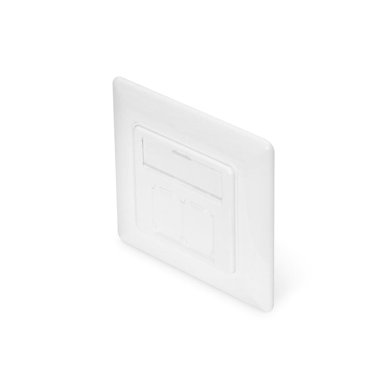 DIGITUS - Kommunikationsanschlussdose Kupfer Frontplatte DN-93831 für Keystone Module