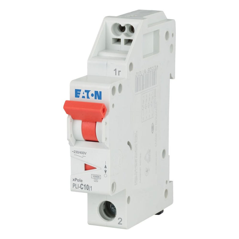 Eaton - Leitungsschutzschalter PLI-C10/1 C 10A, 1p Steckkl. − 12 Stück