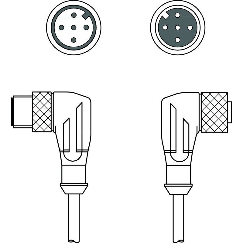 Leuze - Konfektioniertes Sensor-Aktor-Kabel Verbindungsleitung KDS DN-M12-#50143386