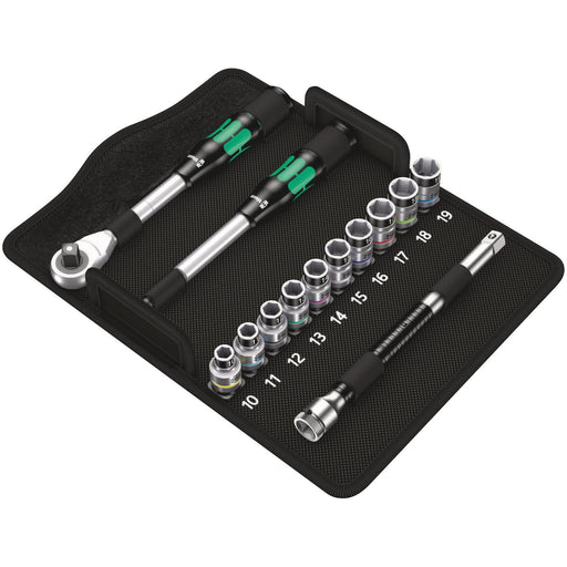 Wera - Steckschlüsselset Zyklop Hybrid Knarrensatz 05004090001 metrisch