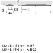 Zumtobel Group - Decken - /Wandleuchte LED - Anbauleuchte LF3 A 3700 #42186942 4000K