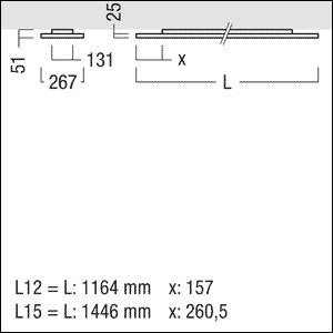 Zumtobel Group - Decken - /Wandleuchte LED - Anbauleuchte LF3 A 3700 #42186942 4000K