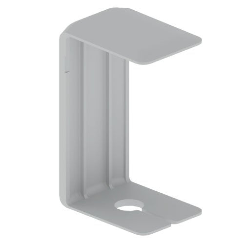 Unex - Deckelklammer für Kabeltragsystem Deckelklemme für IK10 grau 66855-48 100 U48X RAL7038 − 30 Stück