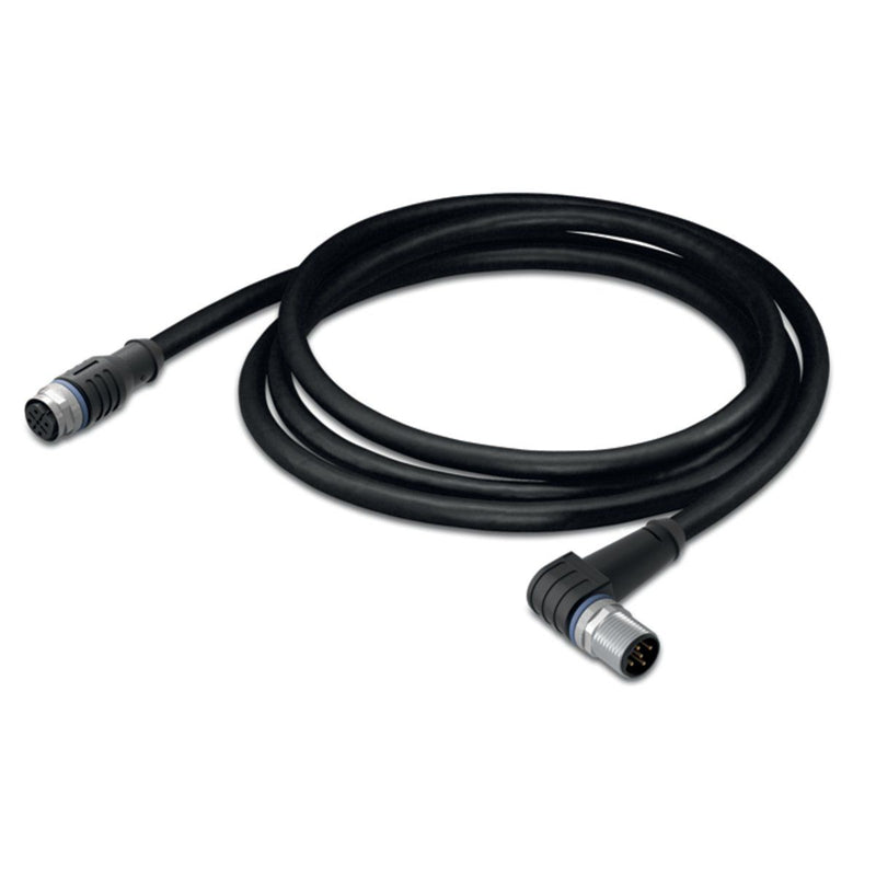 WAGO - Konfektioniertes Sensor-Aktor-Kabel Sensor-/Aktorleitung M12A 756-5402/030-010 Bu.,ax.,M12A-St.,w
