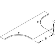Niedax - Deckel Anbau-Abzweigstück für Kabeltragsystem Deckel RTADV 500