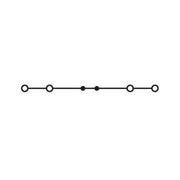 WAGO - Durchgangs-Reihenklemme Durchgangsklemme 2004-1402 4-Leiter, TS 35 − 50 Stück