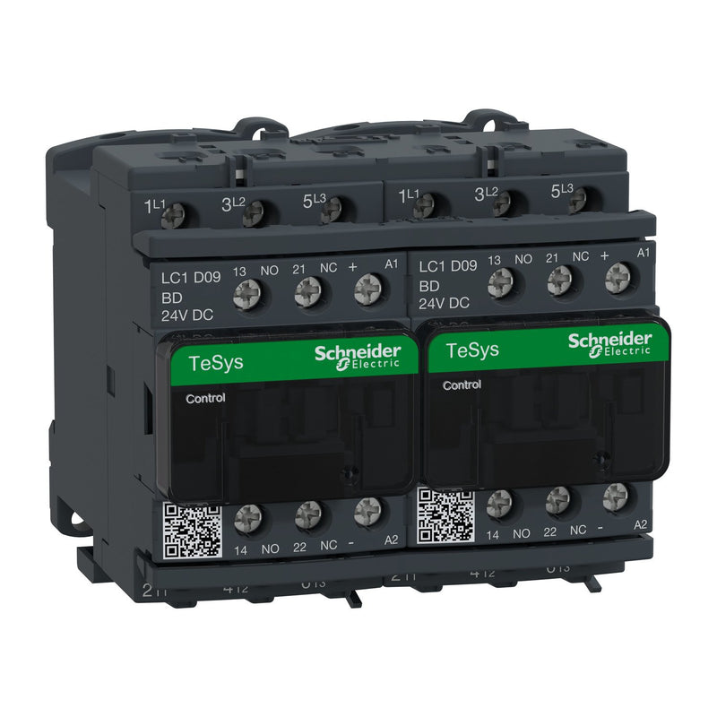 Schneider Electric - Schützkombination Wendeschütz LC2D09BD 9A 24V DC