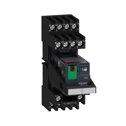 Schneider Electric - Schaltrelais Miniaturrelais RXM4AB2P7PVM 4W 6A 230VAC LED − 30 Stück