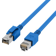 EFB-Elektronik - Patchkabel Kupfer MMC Patchkabel Cat.6a DCK1001BL.5 S/FTP, 5m, blau