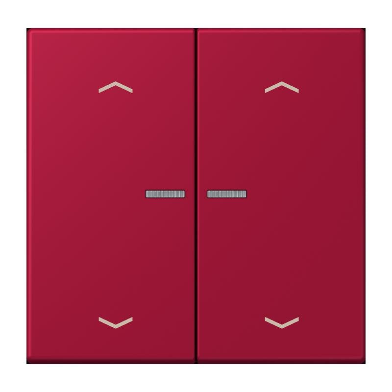 Jung - Abdeckung/Bedienelement für Installationsschalterprogramme Wippe mit Lichtleiter LC 102 KO5P 229 rouge carmin