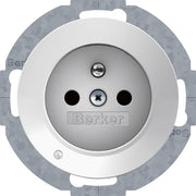 Berker - Steckdose mit Stiftkontakt 6765102089 BS R.1/R.3 pw