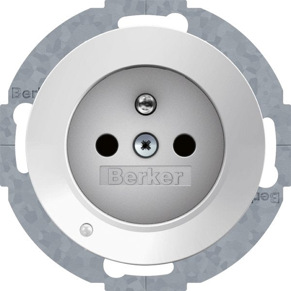 Berker - Steckdose mit Stiftkontakt 6765102089 BS R.1/R.3 pw