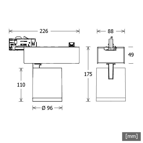LTS Licht&Leuchten - Downlight/Strahler/Flutlicht LED-Stromschienenstrahler SCOUT205930352D-STws 3000K DALI