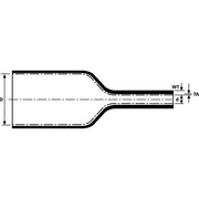 HellermannTyton - Schrumpfschlauch EPS400-16/4-POX-BK − 100 Meter