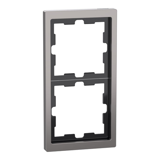 Merten - Abdeckrahmen Rahmen 2f.nickelmet MEG4020-6550 D-Life Metall