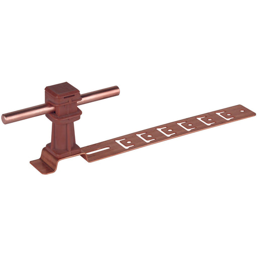 DEHN - Dachleitungshalter für Blitzschutz Dachleitungshalter DLHUS8H36L205BRGALCU UNIsnap Cu/K-braun