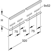 Niedax - Verbinder für Kabeltragsystem Winkelverbinder KWV 100 F