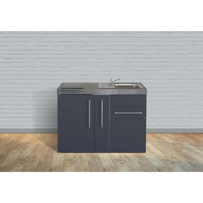 Stengel - Mini-Küche Miniküche Premiumline MPSG120AGKFliBreS Schiefergrau