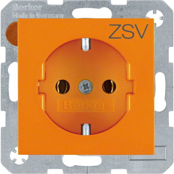 Berker - Steckdose SCHUKO-Steckdose or/gl 47438907 mit Aufdruck