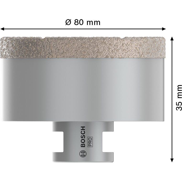 Bosch - Bohrer PRO Ceramic dry 2608587134 Trockenbohrkrone 80