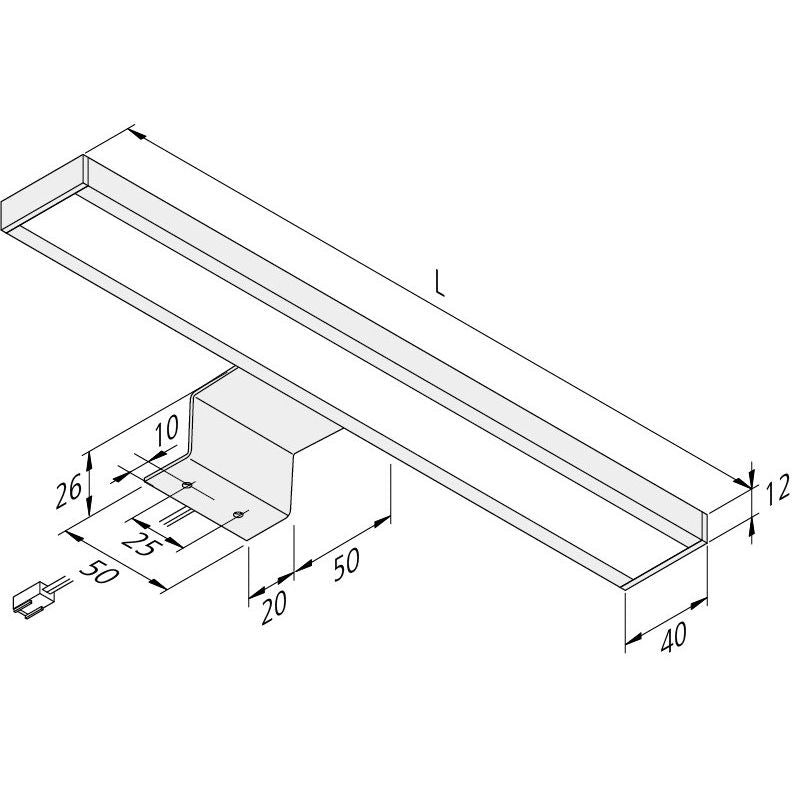 Hera - Decken-/Wandleuchte LED-Schrankleuchte 61001640103