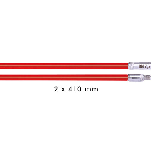 Runpotec - Zubehör/Ersatzteile für Kabeleinziehsystem RUNPOSTICKS rot -2 x 410mm 20881 optimal mit X BOARD