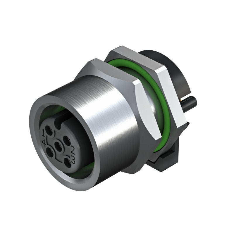 Weidmüller - Rundsteckverbinder, Einbau (PCB) Stecker SAIE-M12B-5S-H5.5TL M12 − 10 Stück