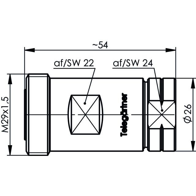 Telegärtner - Koax-Steckverbinder Kabelbuchse 100024482 G23 (1/2Z FLEX)
