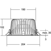 Brumberg Leuchten - Downlight/Strahler/Flutlicht LED-Einbaudownlight 12552184