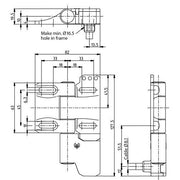 Bernstein - Scharnierschalter SHS3-U15Z-KR5-R