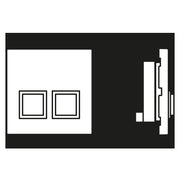 Jung - Behindertenelement für Installationsschalterprogramme Dienstzimmereinheit ws NRS LS 0834 DZE ohne Rahmen
