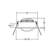 Brumberg Leuchten - Downlight/Strahler/Flutlicht LED-Einbaustrahler 230V 39462073 d2w,dim. Ph