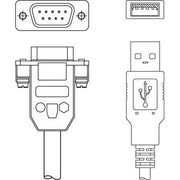 Leuze - Konfektioniertes Sensor-Aktor-Kabel Adapter-Kabel KB-RS232-USB