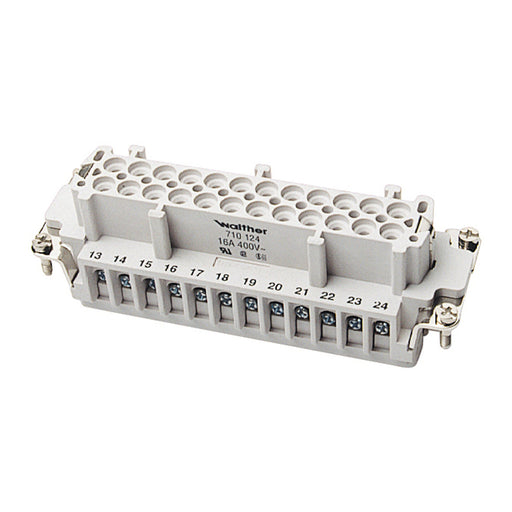 Walther Werke - Kontakteinsatz für Rechtecksteckverbinder Buchseneinsatz 710124 B24 0,5-2,5 20-14AWG
