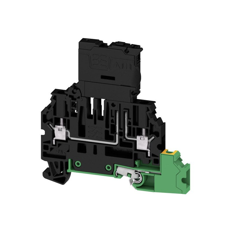 Weidmüller - Sicherungs-Reihenklemme Klemme W2C4FS-PE60-150VBK Schraubanschluss − 50 Stück