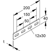 Niedax - Verbinder für Stiel/Profilschiene Längsverbinder VB 50 E3