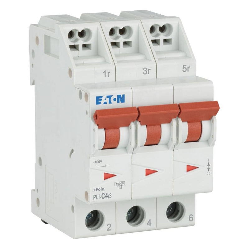 Eaton - Leitungsschutzschalter PLI-C4/3 C 4A, 3p Steckkl