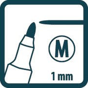 Pica-Marker - Markierungsstift Permanent Pen 534/46 M, 1,0mm, schwarz