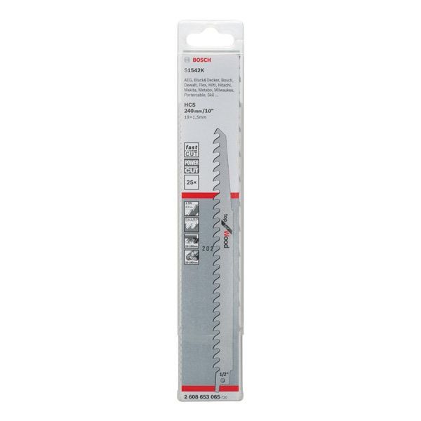 Bosch - Säbelsägeblatt Top for Wood, 25er-Pack 2608653065