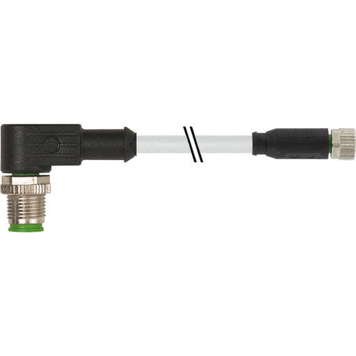 Murrelektronik - Konfektioniertes Sensor-Aktor-Kabel M12 St. 90° / M8 Bu. 0° 7000-40661-2300150 1,5m, PUR 3x0.25 gr