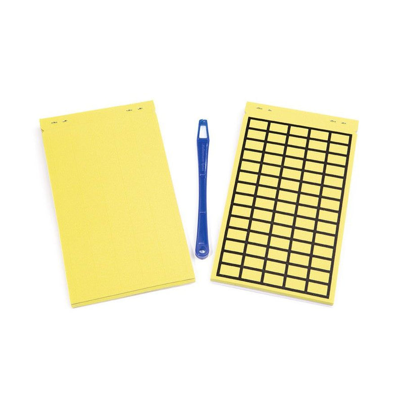 HellermannTyton - Kennzeichnungsmaterial Etiketten TAG120B-270-YE im Taschenbuch − 3 Stück